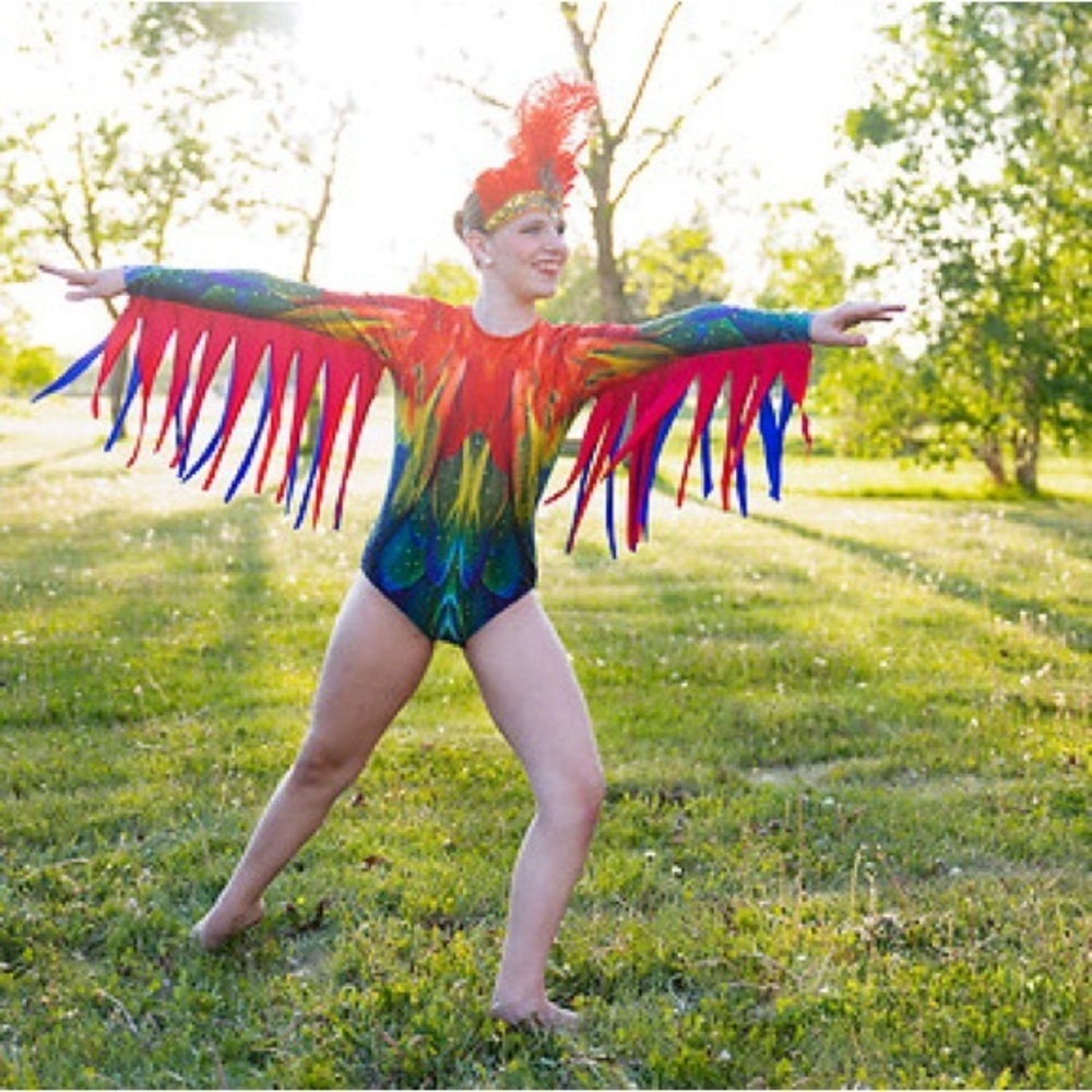 Colorful bird dance Costume